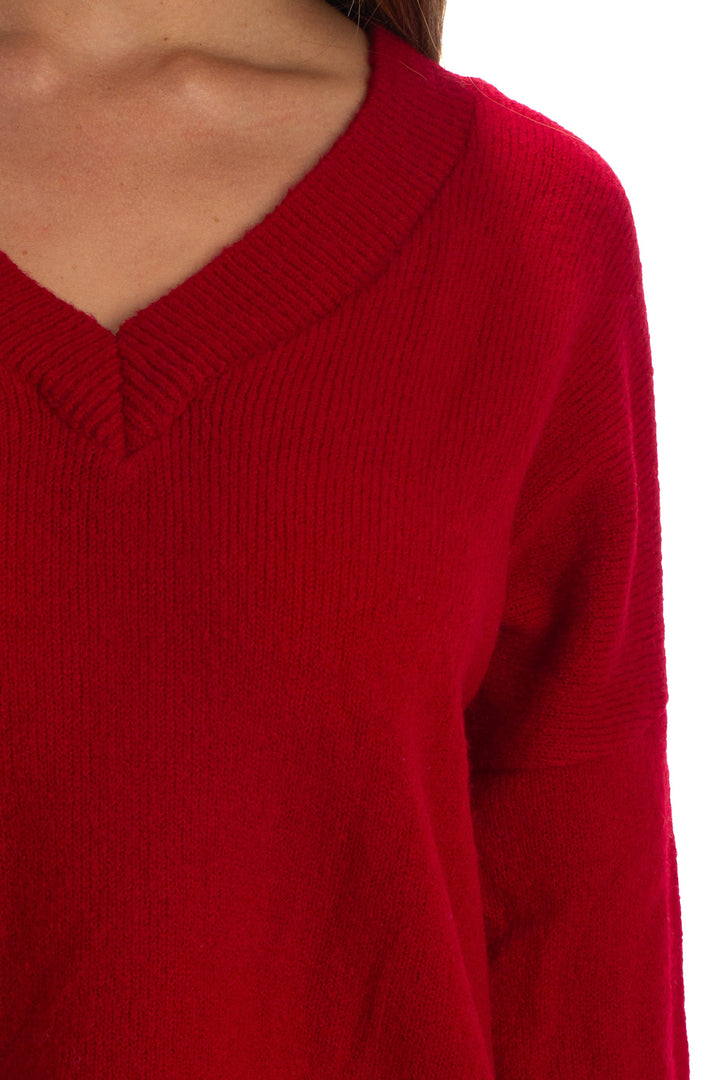 Suéter Ralquel Orozco rojo, detalle – ClosetRehab