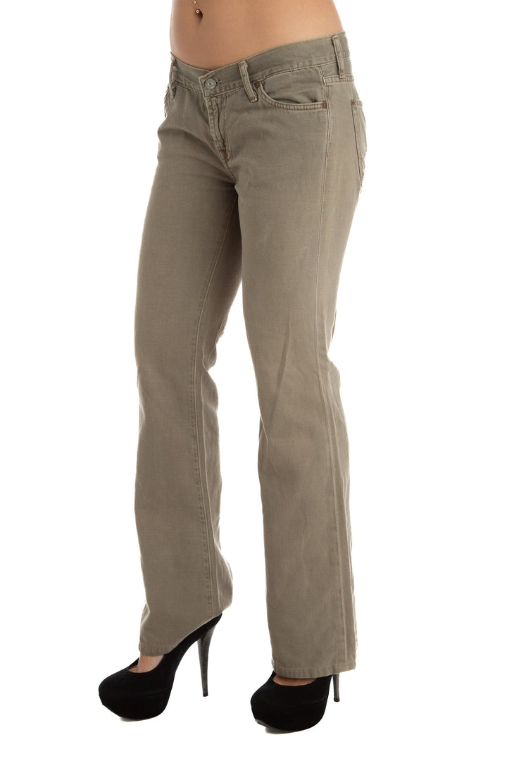 Pantalón 7 for All Mankind verde, vista posterior – ClosetRehab