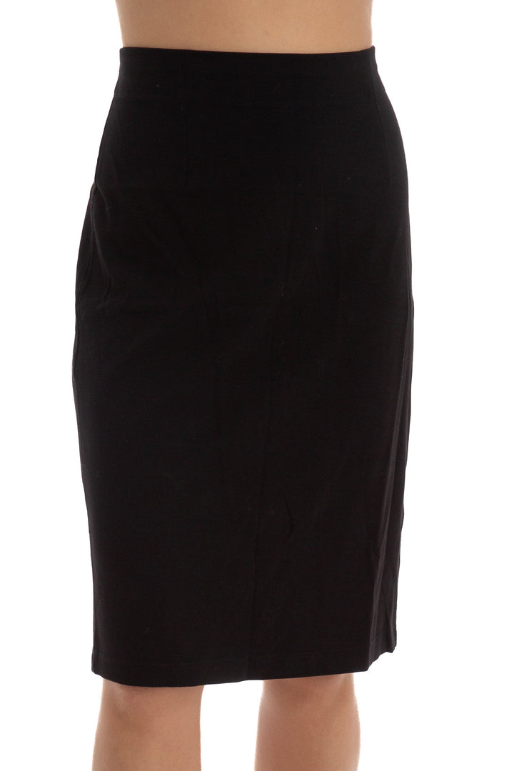 Falda aileen fisher negro, vista frontal – ClosetRehab