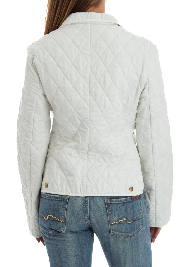 Chamarra burberry blanco, vista lateral – ClosetRehab