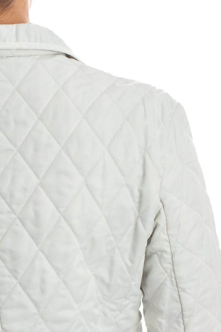 Chamarra burberry blanco, detalle – ClosetRehab