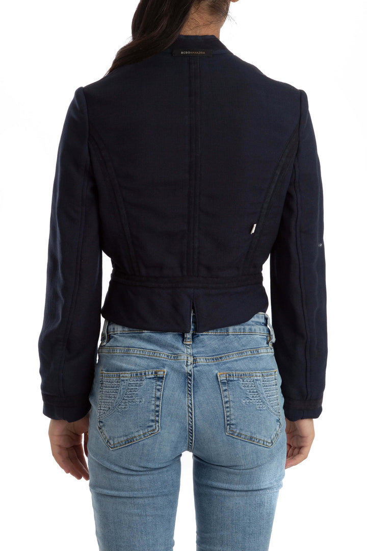Saco BCBG Maxazria azul, vista lateral – ClosetRehab