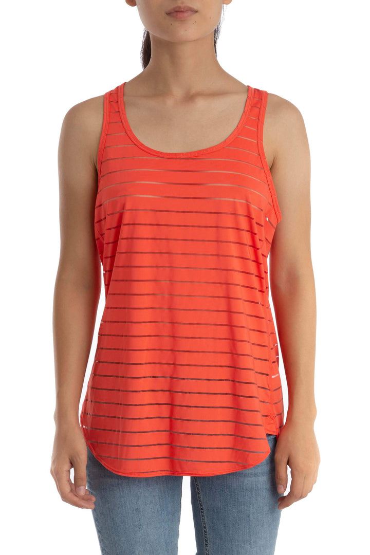 Blusa Zella naranja, vista frontal – ClosetRehab