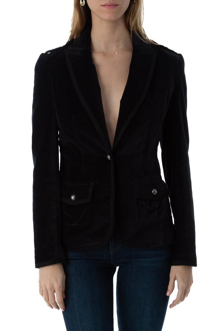 Saco calvin klein negro, vista frontal – ClosetRehab