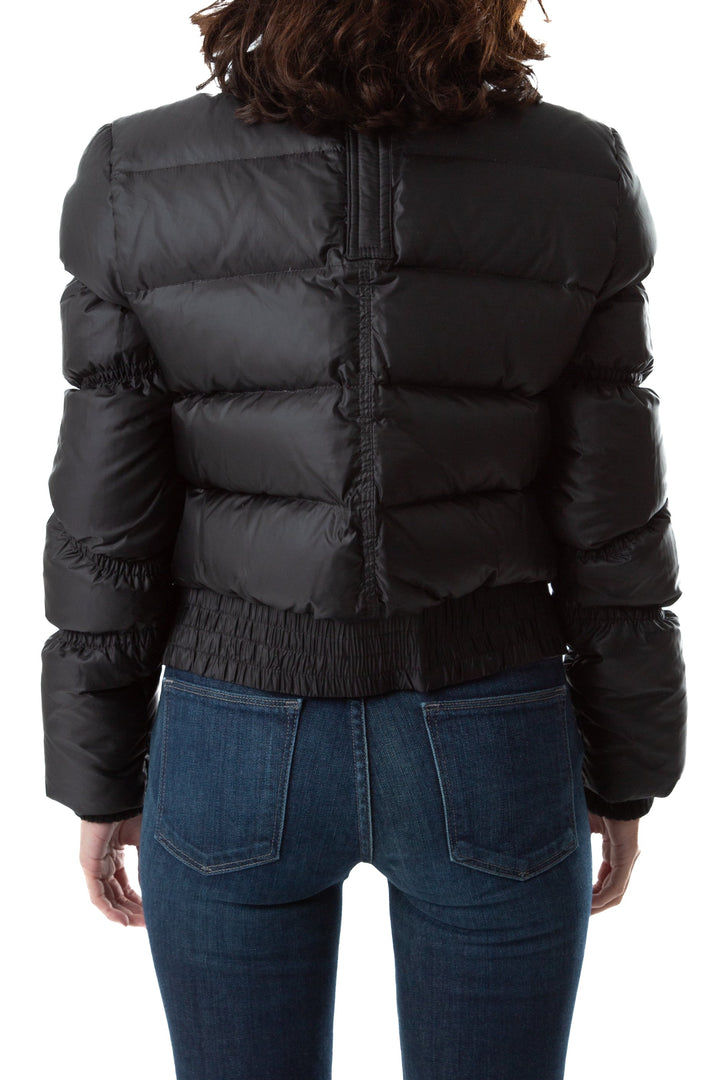Chamarra bcbg maxazria negro, vista lateral – ClosetRehab