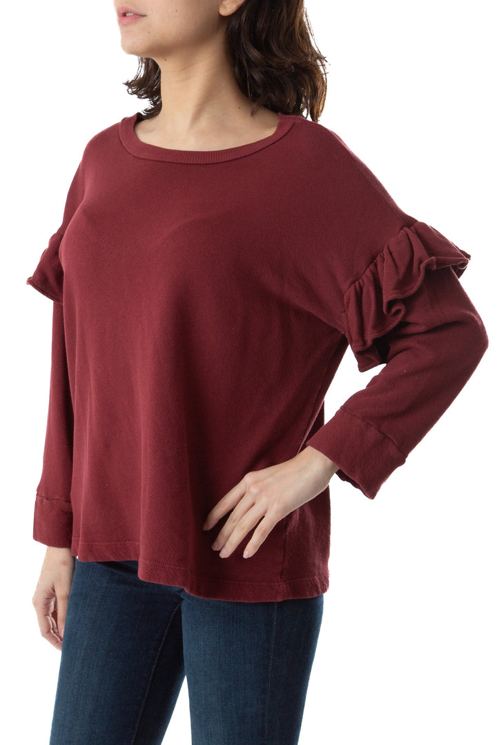 Sudadera current/elliot t marrón, vista posterior – ClosetRehab