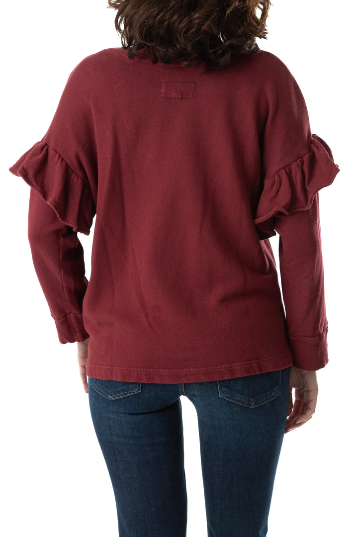 Sudadera current/elliot t marrón, vista lateral – ClosetRehab