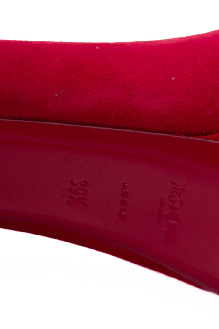 Zapato Yves Saint Laurent rojo, detalle 12 – ClosetRehab