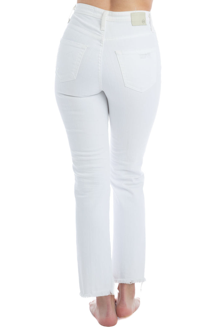 Pantalón adriano goldschmied blanco, vista lateral – ClosetRehab