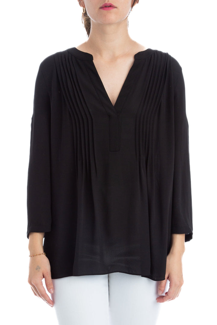 Blusa bcbg maxazria negro, vista frontal – ClosetRehab
