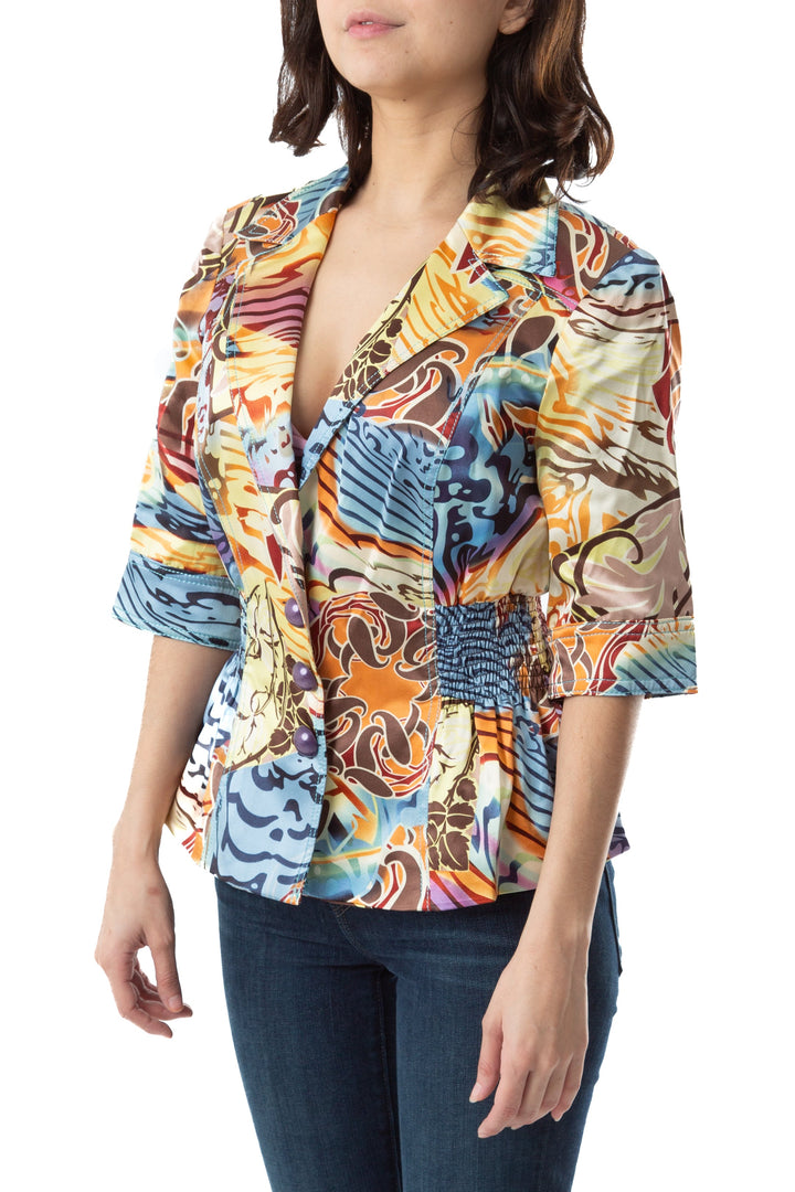 Saco alberto makali estampado, vista posterior – ClosetRehab