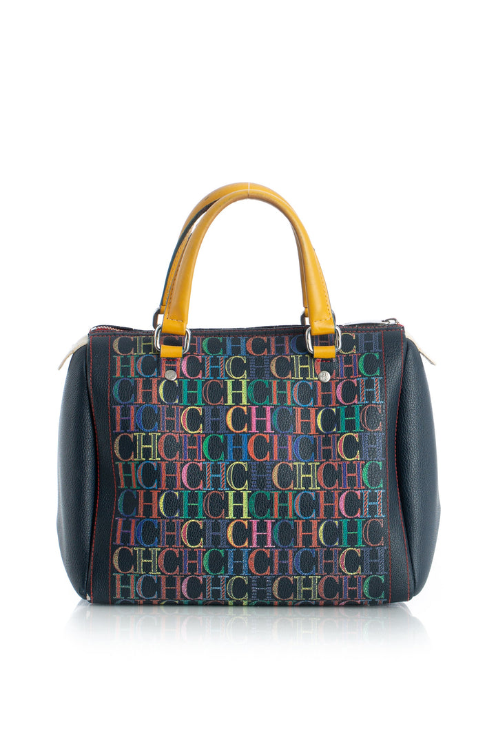 Bolsa carolina herrera azul marino, vista frontal – ClosetRehab