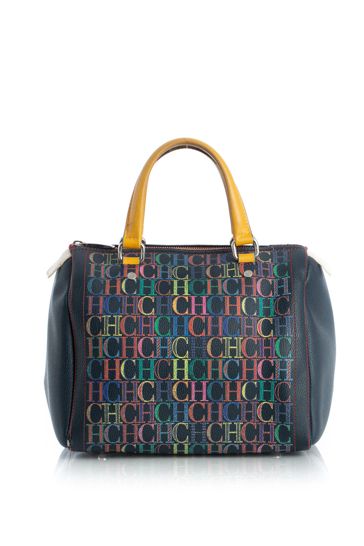 Bolsa carolina herrera azul marino, detalle – ClosetRehab