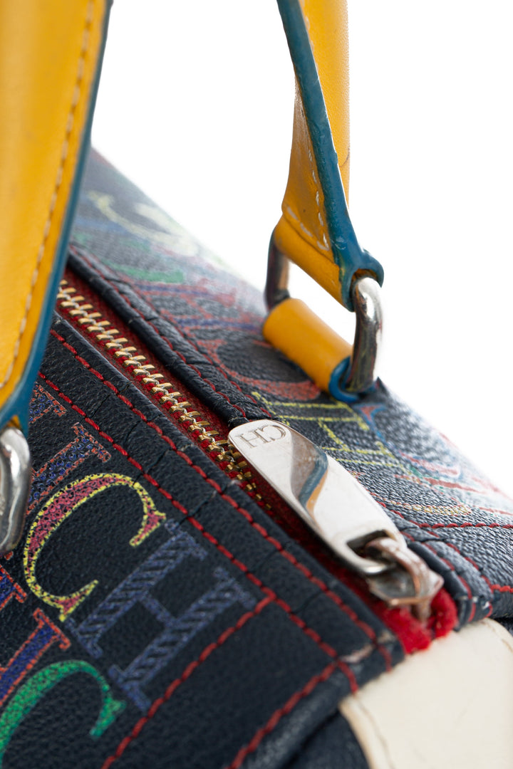 Bolsa carolina herrera azul marino, detalle 5 – ClosetRehab