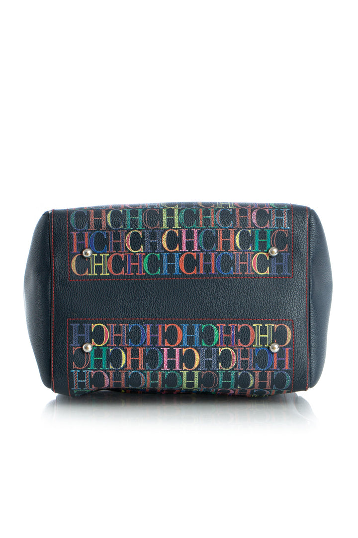 Bolsa carolina herrera azul marino, detalle 7 – ClosetRehab