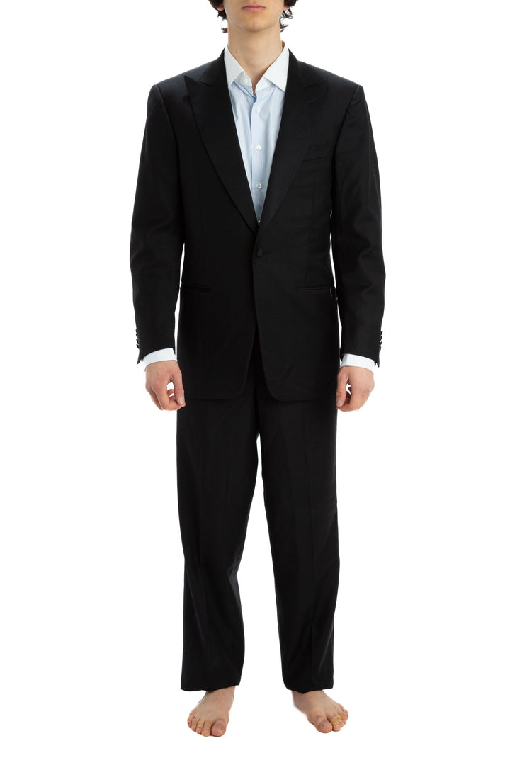 Pantalón Ermenegildo Zegna negro, vista frontal – ClosetRehab