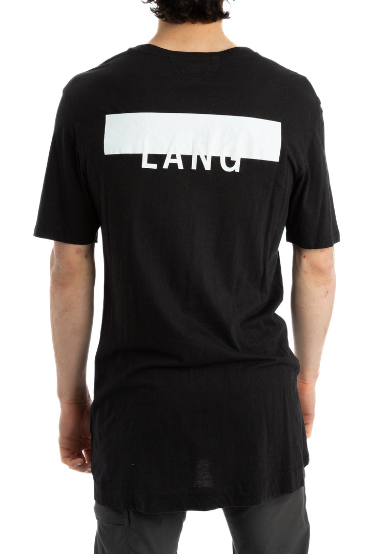 Camiseta Helmut Lang negro, vista lateral – ClosetRehab