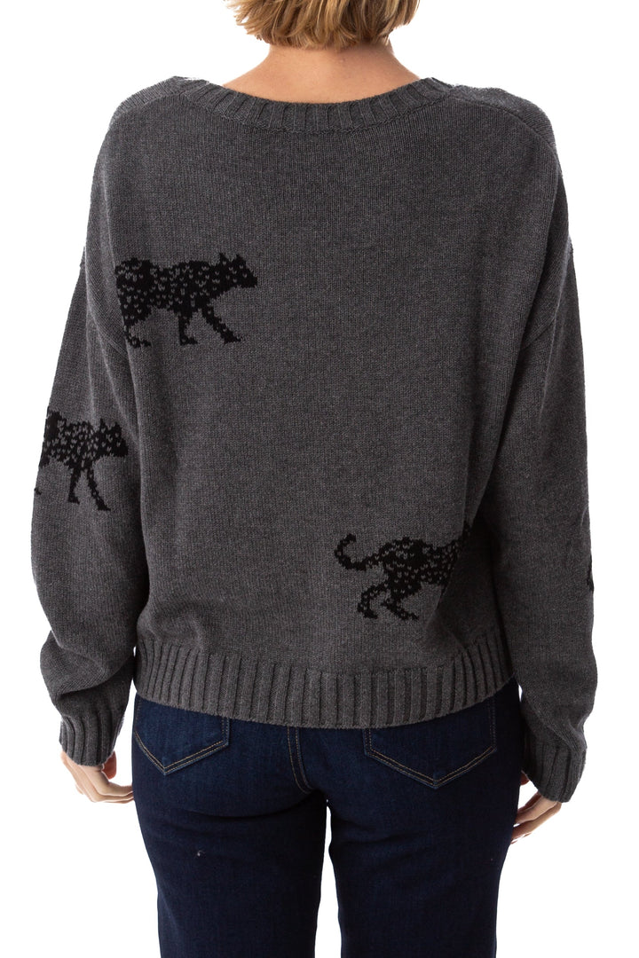 Suéter rails gris, vista lateral – ClosetRehab