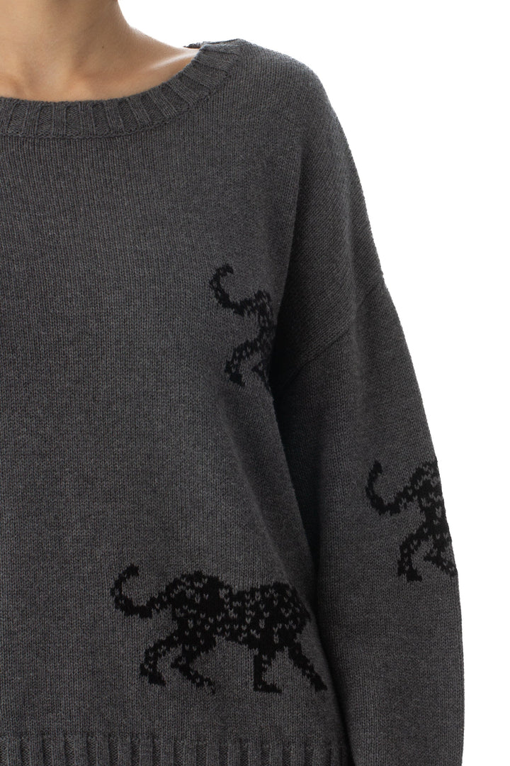 Suéter rails gris, detalle – ClosetRehab