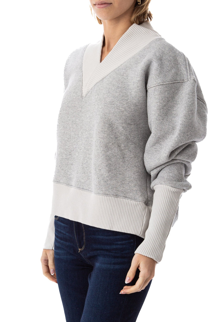 Suéter agolde gris, vista posterior – ClosetRehab