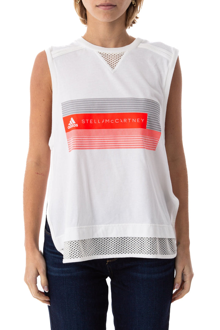 Blusa stella mccartney blanco, vista frontal – ClosetRehab