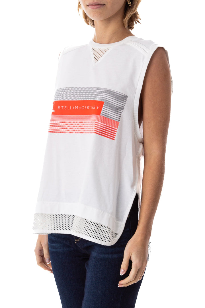 Blusa stella mccartney blanco, vista posterior – ClosetRehab