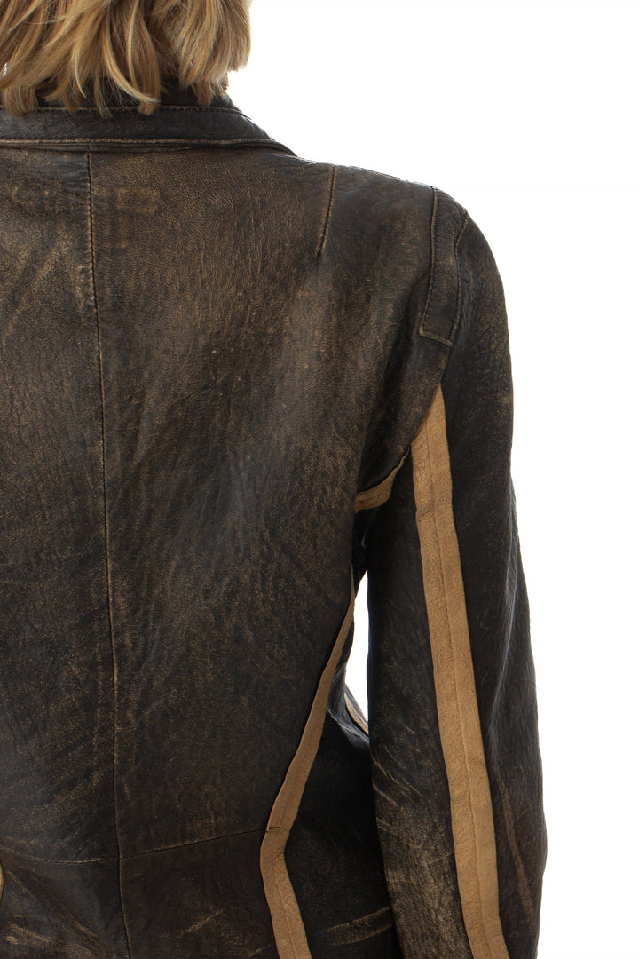 Chamarra dkny verde olivo, detalle 6 – ClosetRehab
