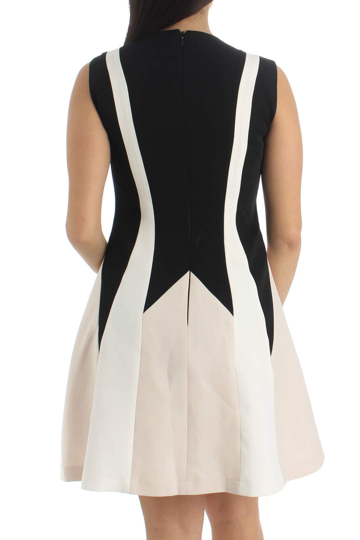 Vestido BCBG Maxazria estampado, vista posterior – ClosetRehab