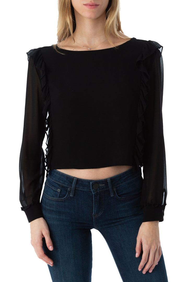 Blusa brochu walter negro, vista frontal – ClosetRehab