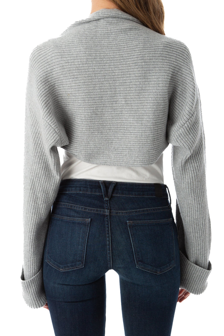 Suéter rails gris, vista lateral – ClosetRehab