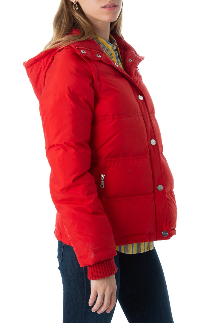 Chamarra agolde gris y rojo, vista posterior – ClosetRehab