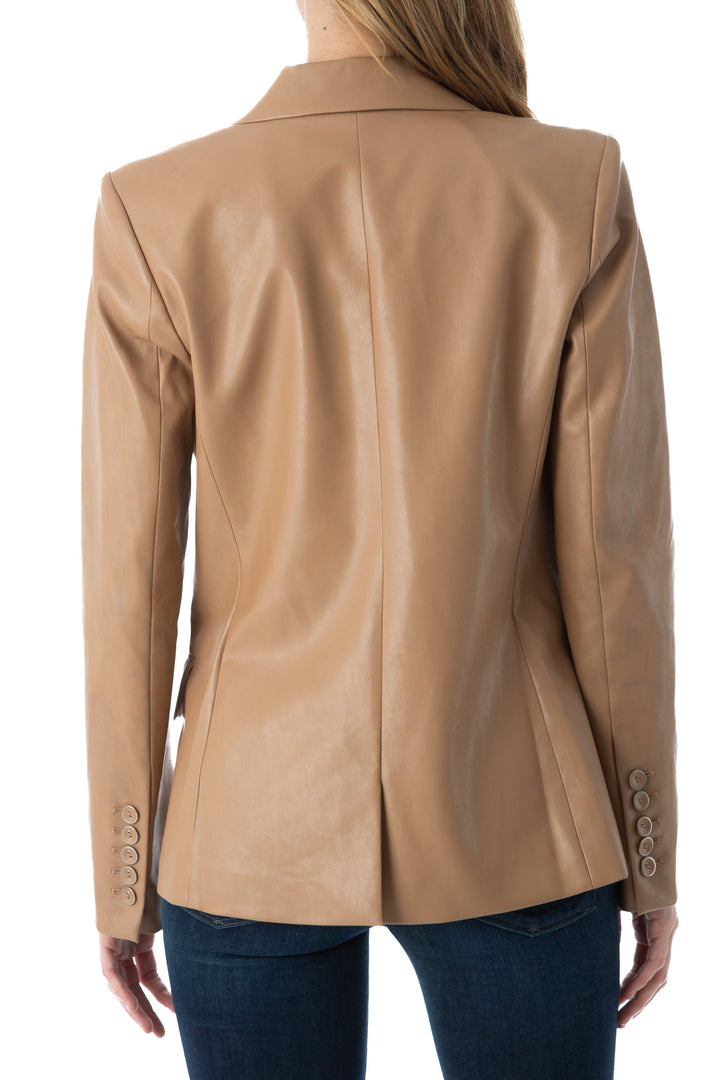 Saco bcbg maxazria café, vista lateral – ClosetRehab