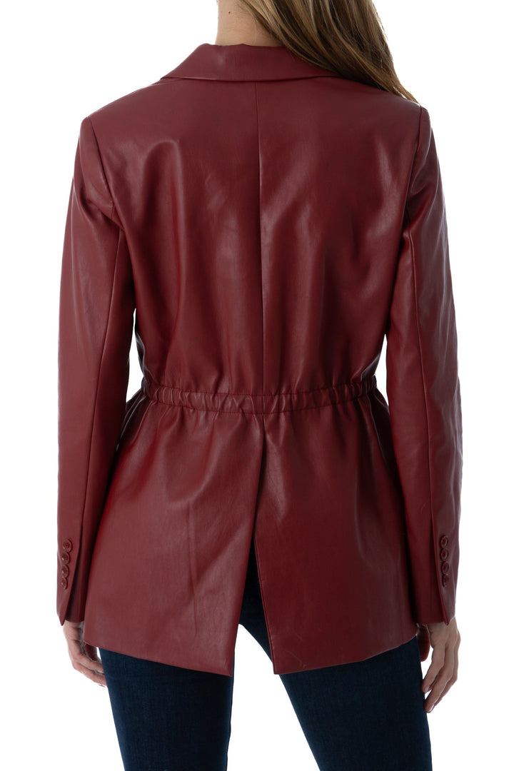 Saco bcbg maxazria marrón y negro, vista lateral – ClosetRehab