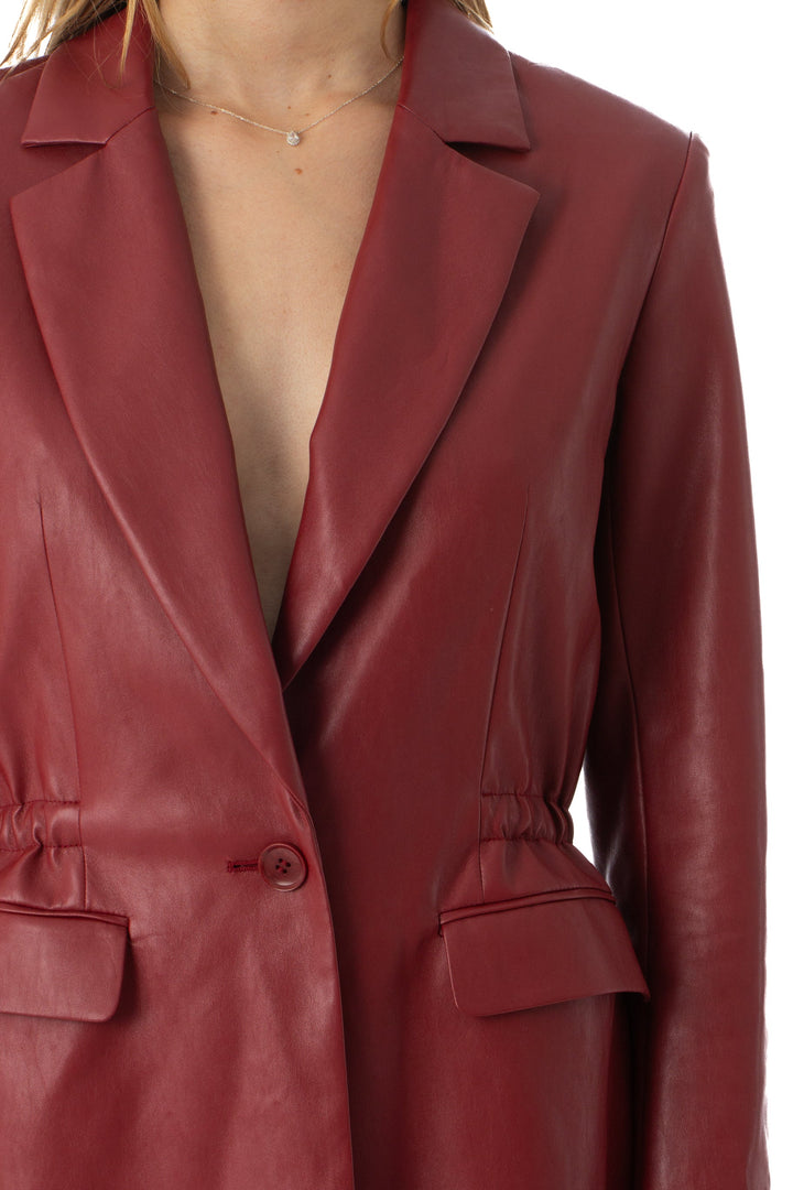 Saco bcbg maxazria marrón y negro, detalle – ClosetRehab