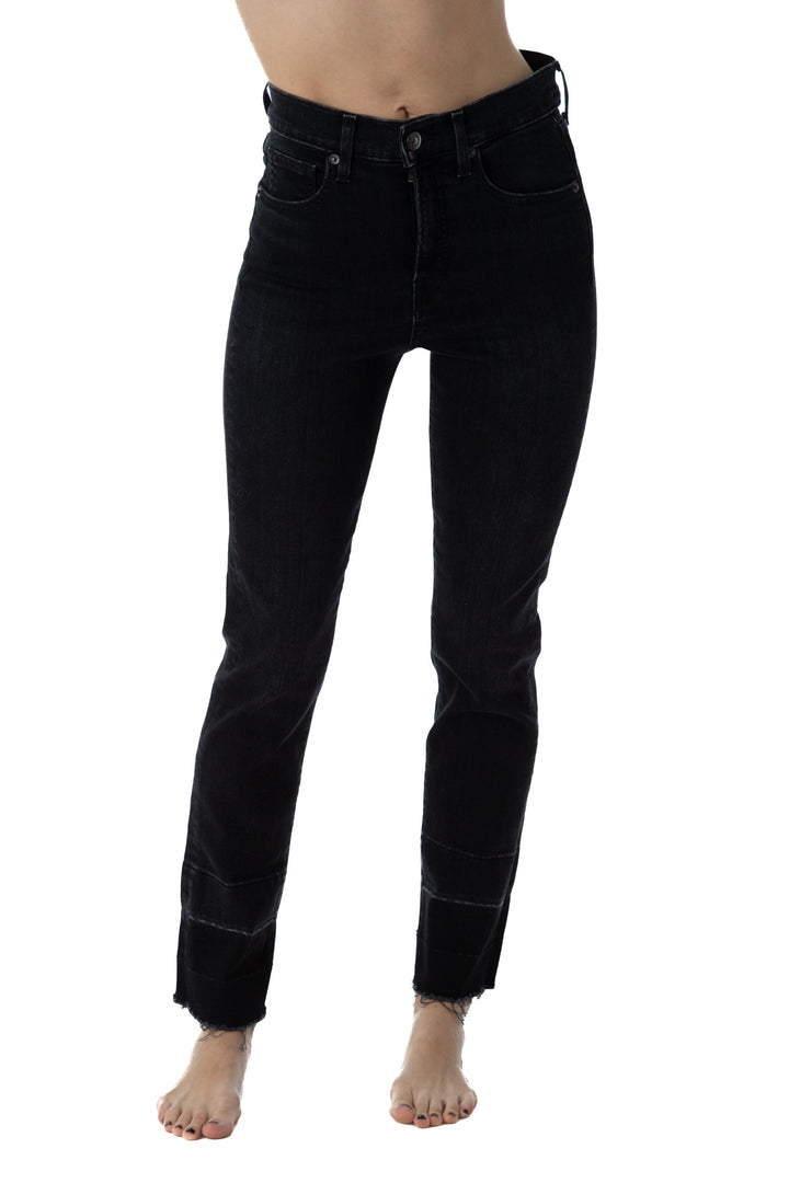 Jeans lulu lemon blanco y café, vista frontal – ClosetRehab