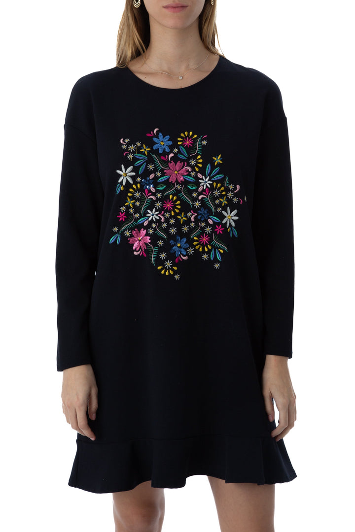 Vestido zara negro, vista frontal – ClosetRehab