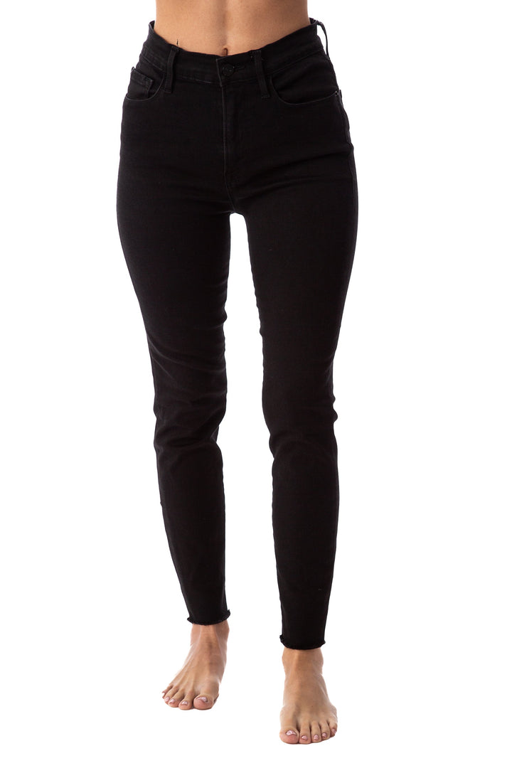 Jeans frame negro, vista frontal – ClosetRehab