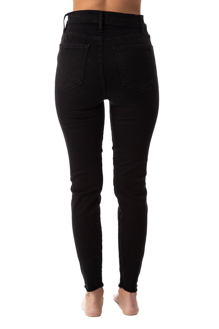 Jeans frame negro, vista posterior – ClosetRehab