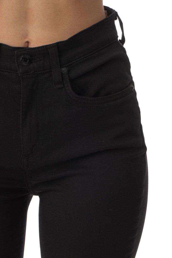 Jeans frame negro, vista lateral – ClosetRehab
