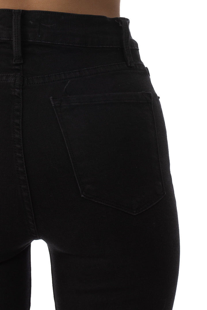 Jeans frame negro, detalle – ClosetRehab