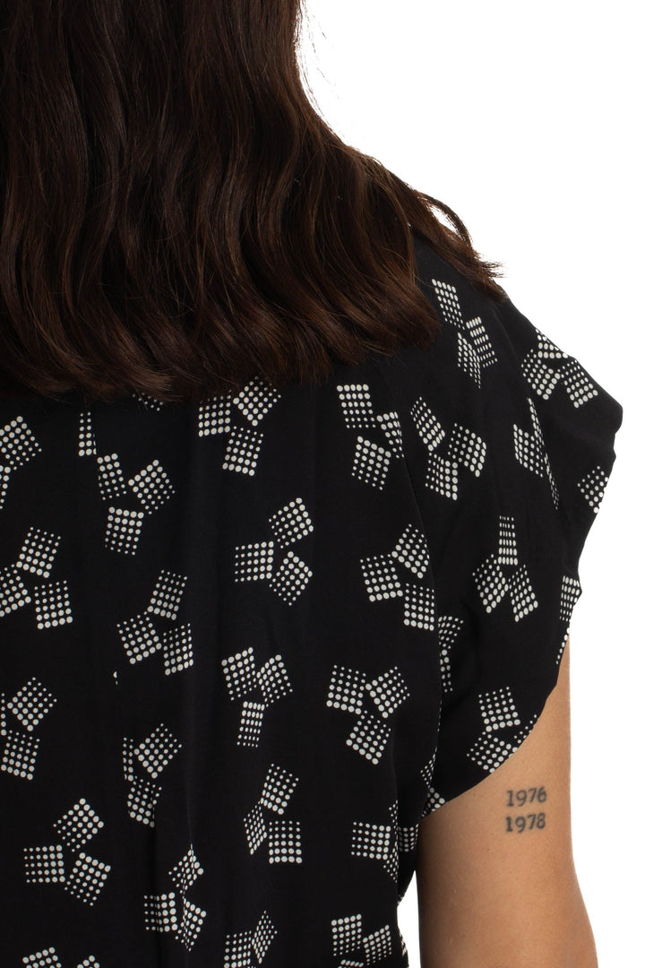 Vestido Diane Von Furstenberg negro, detalle 6 – ClosetRehab