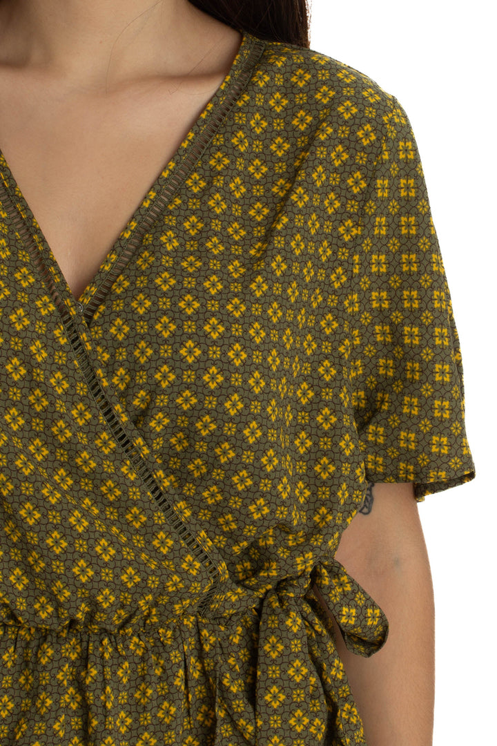 Blusa Mine verde, detalle – ClosetRehab