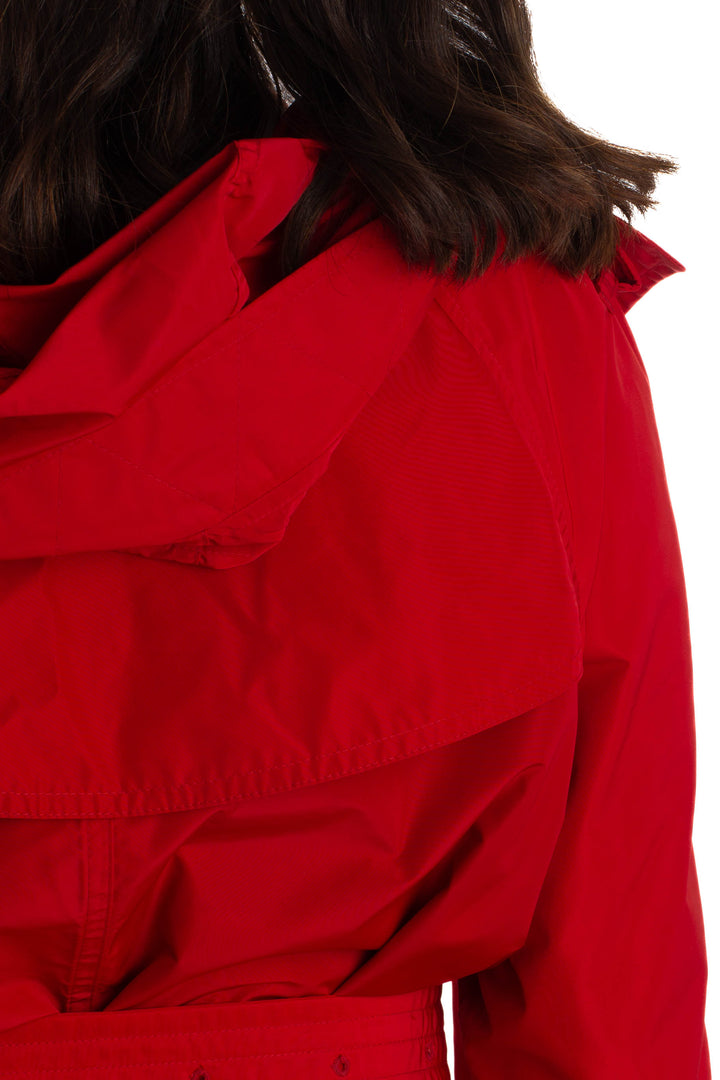 Abrigo Burberry rojo, detalle 7 – ClosetRehab
