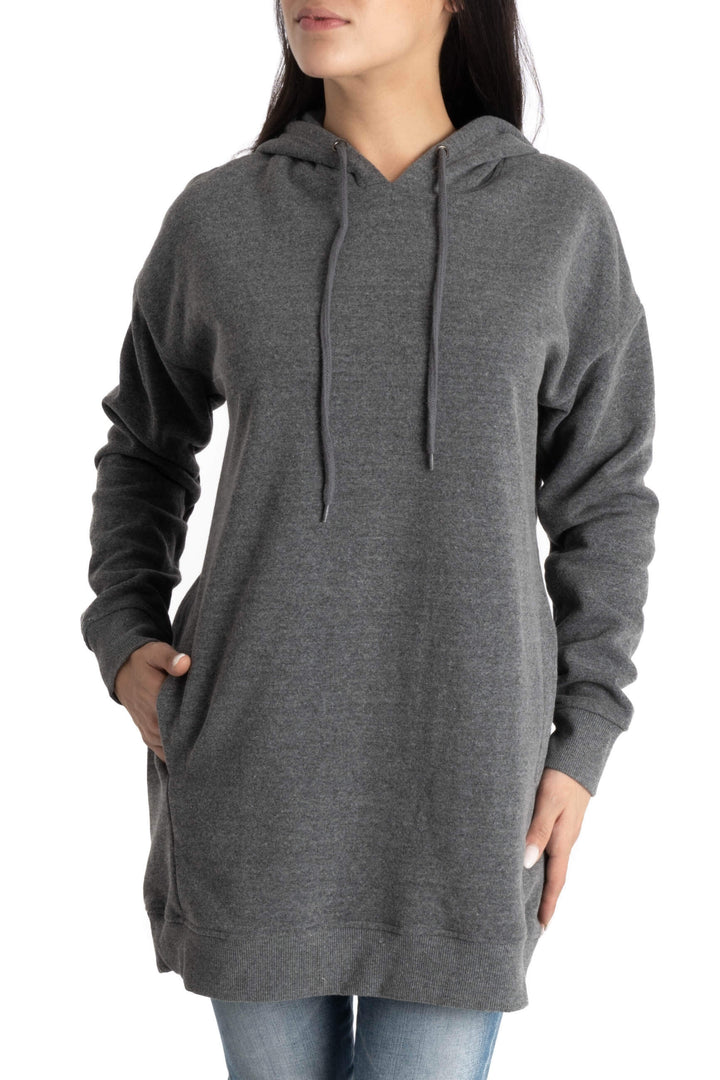 Sudadera Zenana Outfitters gris, vista frontal – ClosetRehab