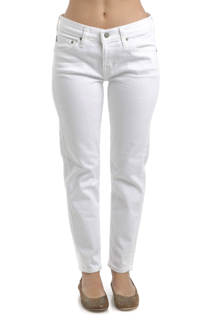 Jeans Adriano Goldschmied blanco, vista frontal – ClosetRehab