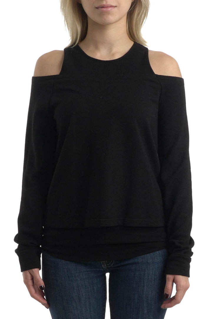 Blusa Monrow negro, vista frontal – ClosetRehab