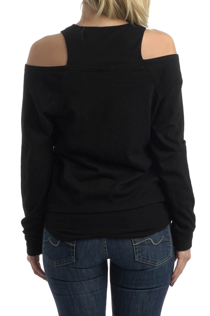 Blusa Monrow negro, vista posterior – ClosetRehab