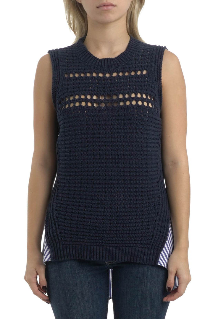 Blusa Veronica Bread azul, vista frontal – ClosetRehab