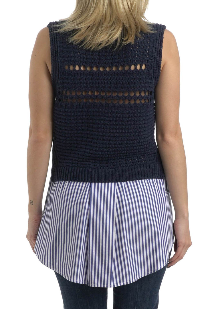 Blusa Veronica Bread azul, vista posterior – ClosetRehab