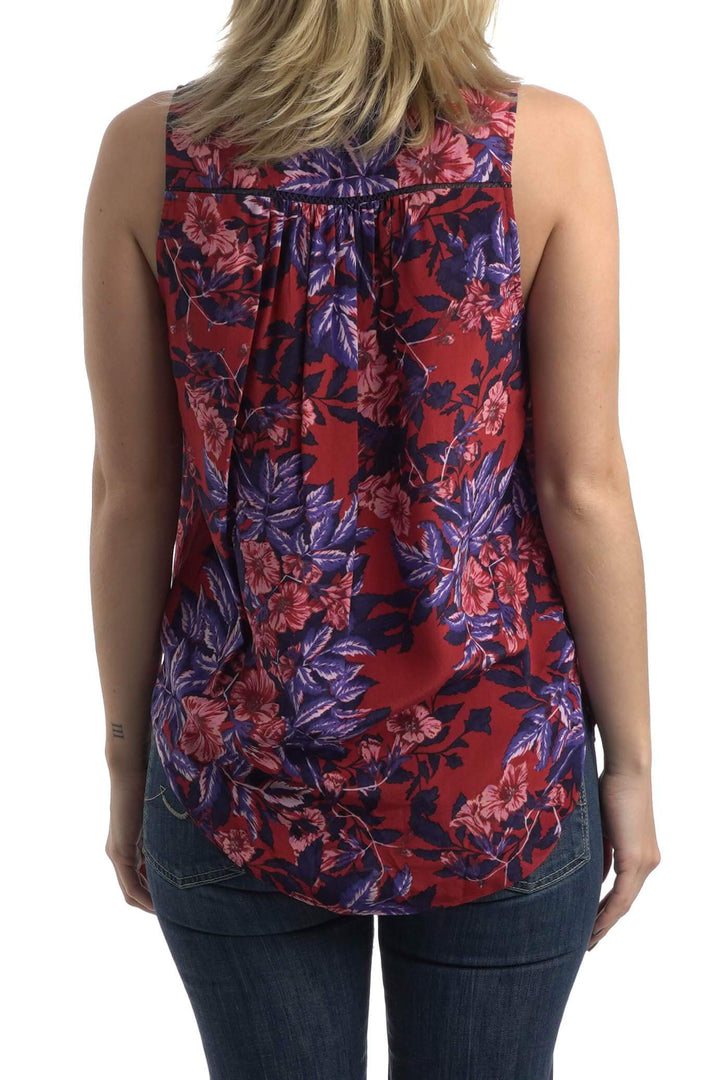 Blusa Haute Hippie rojo, vista posterior – ClosetRehab